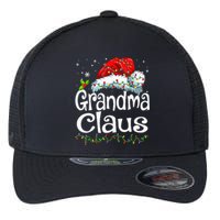 Grandma Claus Christmas Lights Family Matching Pajama Flexfit Unipanel Trucker Cap