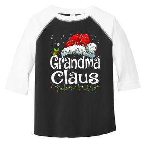 Grandma Claus Christmas Lights Family Matching Pajama Toddler Fine Jersey T-Shirt