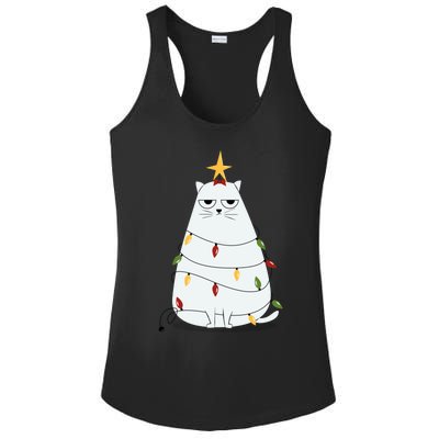 Grumpy Christmas Cat Ladies PosiCharge Competitor Racerback Tank