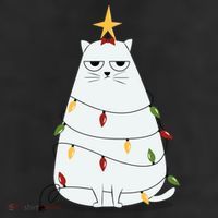 Grumpy Christmas Cat Trucker Hat