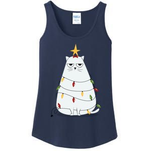 Grumpy Christmas Cat Ladies Essential Tank