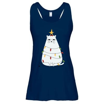 Grumpy Christmas Cat Ladies Essential Flowy Tank