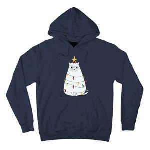 Grumpy Christmas Cat Tall Hoodie