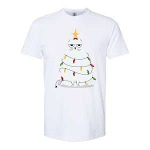 Grumpy Christmas Cat Softstyle CVC T-Shirt