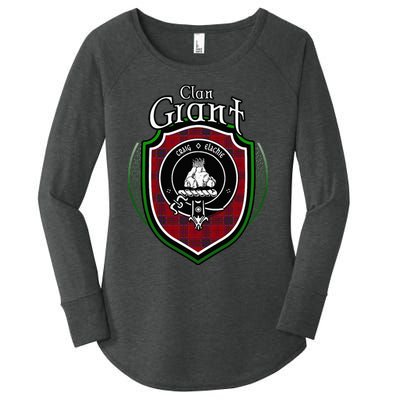 Grant Clan Crest Scottish Clan Grant Family Crest Badge Women's Perfect Tri Tunic Long Sleeve Shirt