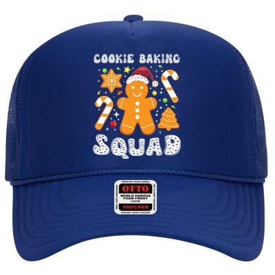 Gingerbread Cookies Cookie Baking Squad Christmas Baker Gift High Crown Mesh Back Trucker Hat