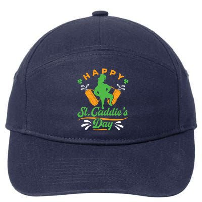 Golf Caddy Caddie St Patrick's Day Funny Golfing Golfer Meaningful Gift 7-Panel Snapback Hat