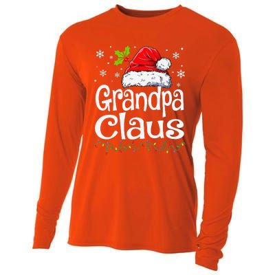 Grandpa Claus Christmas Lights Pajama Family Matching Cooling Performance Long Sleeve Crew