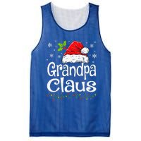 Grandpa Claus Christmas Lights Pajama Family Matching Mesh Reversible Basketball Jersey Tank