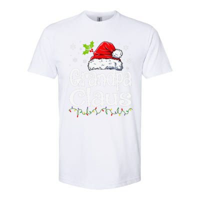 Grandpa Claus Christmas Lights Pajama Family Matching Softstyle CVC T-Shirt