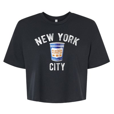 Greek Coffee Cup Nyc New York Bella+Canvas Jersey Crop Tee