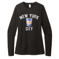 Greek Coffee Cup Nyc New York Womens CVC Long Sleeve Shirt