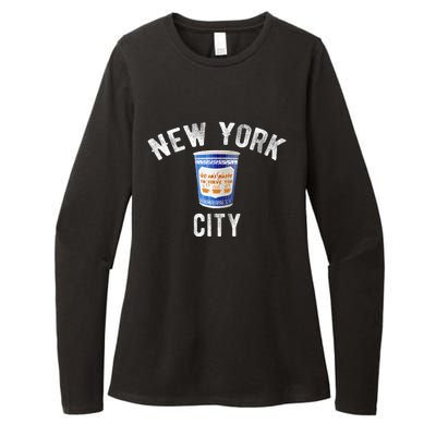 Greek Coffee Cup Nyc New York Womens CVC Long Sleeve Shirt