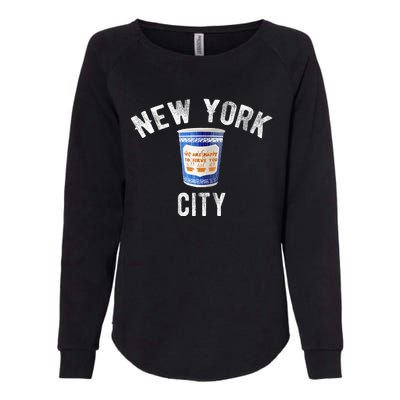 Greek Coffee Cup Nyc New York Womens California Wash Sweatshirt