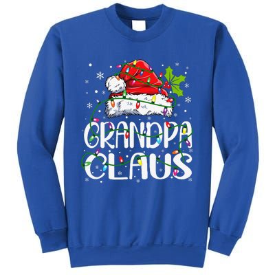 Grandpa Claus Christmas Santa Matching Family Xmas Lights Sweatshirt