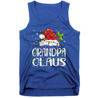 Grandpa Claus Christmas Santa Matching Family Xmas Lights Tank Top