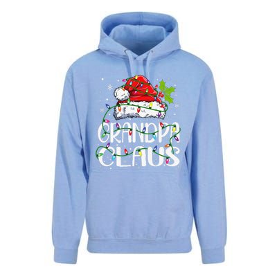 Grandpa Claus Christmas Santa Matching Family Xmas Lights Unisex Surf Hoodie