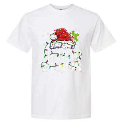 Grandpa Claus Christmas Santa Matching Family Xmas Lights Garment-Dyed Heavyweight T-Shirt