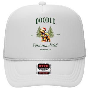 Goldendoodle Christmas Club High Crown Mesh Back Trucker Hat