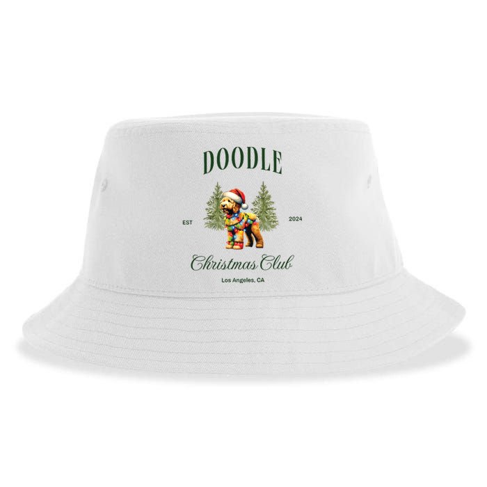 Goldendoodle Christmas Club Sustainable Bucket Hat