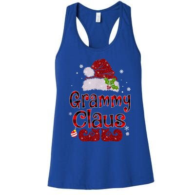 Grammy Claus Cute Gift Christmas Pajama Family Matching Xmas Cool Gift Women's Racerback Tank