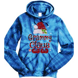 Grammy Claus Cute Gift Christmas Pajama Family Matching Xmas Cool Gift Tie Dye Hoodie