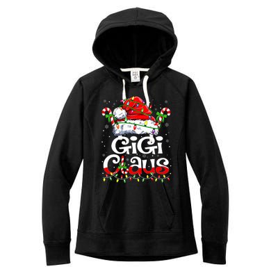 Gigi Claus Christmas Santa Matching Family Xmas Pajamas Women's Fleece Hoodie