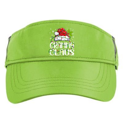 Grammy Claus Christmas Lights Pajama Family Matching Adult Drive Performance Visor