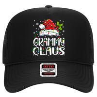 Grammy Claus Christmas Lights Pajama Family Matching High Crown Mesh Back Trucker Hat