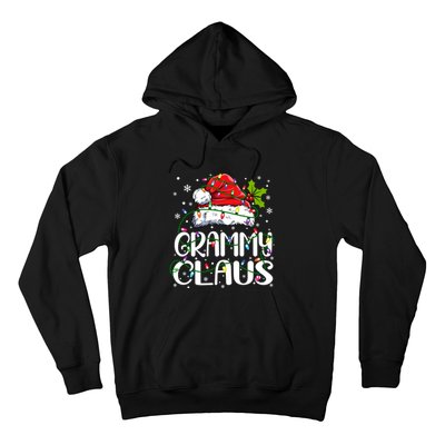 Grammy Claus Christmas Lights Pajama Family Matching Hoodie