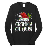 Grammy Claus Christmas Lights Pajama Family Matching Long Sleeve Shirt