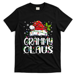 Grammy Claus Christmas Lights Pajama Family Matching T-Shirt