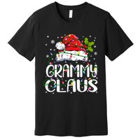 Grammy Claus Christmas Lights Pajama Family Matching Premium T-Shirt