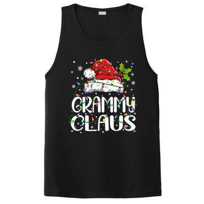 Grammy Claus Christmas Lights Pajama Family Matching PosiCharge Competitor Tank