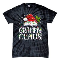 Grammy Claus Christmas Lights Pajama Family Matching Tie-Dye T-Shirt