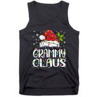 Grammy Claus Christmas Lights Pajama Family Matching Tank Top