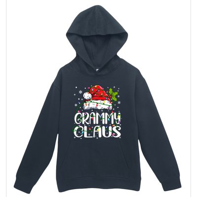 Grammy Claus Christmas Lights Pajama Family Matching Urban Pullover Hoodie