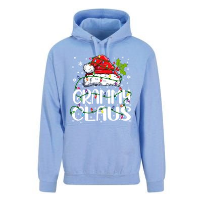 Grammy Claus Christmas Lights Pajama Family Matching Unisex Surf Hoodie