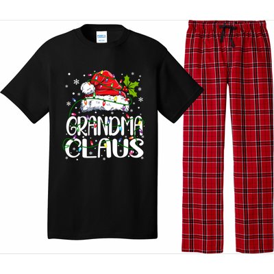 Grandma Claus Christmas Lights Pajama Family Matching Pajama Set