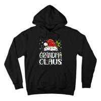 Grandma Claus Christmas Lights Pajama Family Matching Tall Hoodie