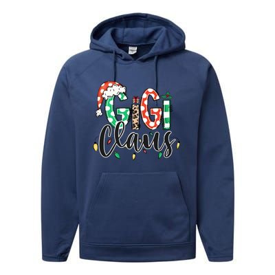 Gigi Claus Christmas Santa Claus Family Matching Performance Fleece Hoodie