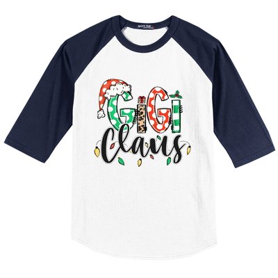 Gigi Claus Christmas Santa Claus Family Matching Baseball Sleeve Shirt