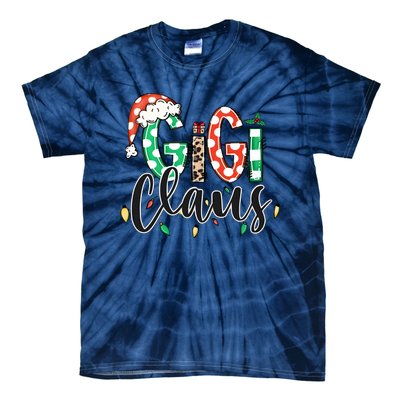 Gigi Claus Christmas Santa Claus Family Matching Tie-Dye T-Shirt