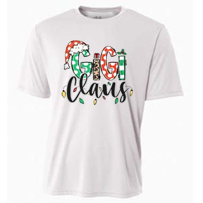 Gigi Claus Christmas Santa Claus Family Matching Cooling Performance Crew T-Shirt