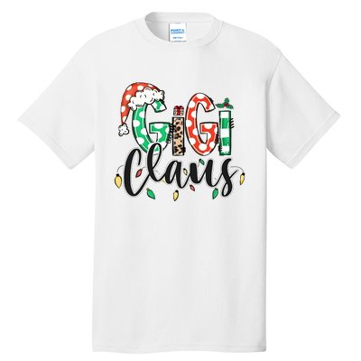 Gigi Claus Christmas Santa Claus Family Matching Tall T-Shirt