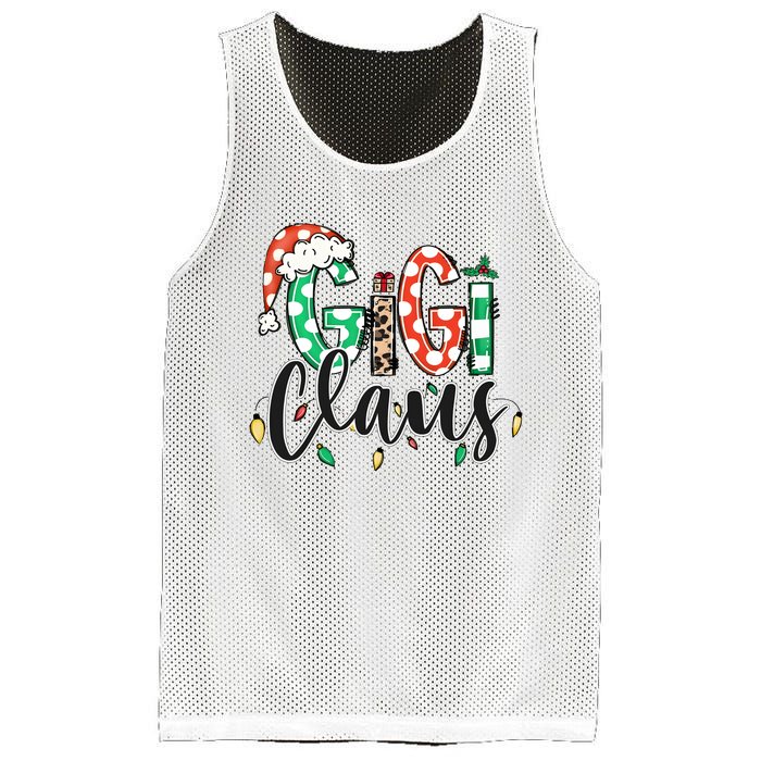 Gigi Claus Christmas Santa Claus Family Matching Mesh Reversible Basketball Jersey Tank