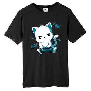 Gaming Cute Cat Gamer Kitty Tall Fusion ChromaSoft Performance T-Shirt