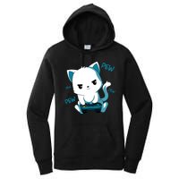 Gaming Cute Cat Gamer Kitty Women's Pullover Hoodie