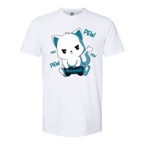 Gaming Cute Cat Gamer Kitty Softstyle CVC T-Shirt