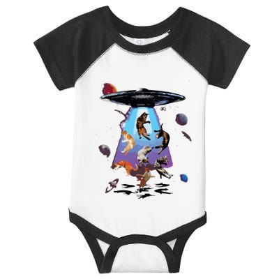 Galaxy Cat Cat UFO Funny Cat Cat Graphic Cat Owner Infant Baby Jersey Bodysuit